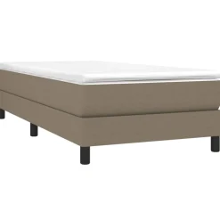 vidaXL Boxspringbettgestell Taupe 80x200 cm Stoff