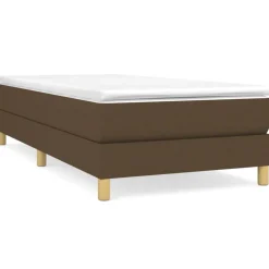 vidaXL Boxspringbettgestell Dunkelbraun 80x200 cm Stoff