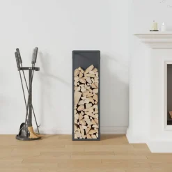 vidaXL Brennholzregal Anthrazit 25x25x80 cm Kaltgewalzter Stahl