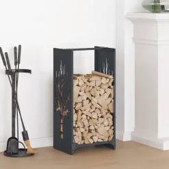 vidaXL Brennholzregal Anthrazit 40x30x80 cm Kaltgewalzter Stahl