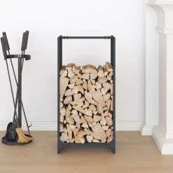 vidaXL Brennholzregal Anthrazit 40x30x80 cm Kaltgewalzter Stahl