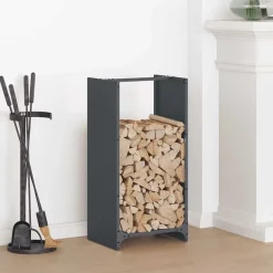 vidaXL Brennholzregal Anthrazit 40x30x80 cm Kaltgewalzter Stahl