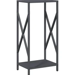 vidaXL Brennholzregal Anthrazit 34x25x70 cm Kaltgewalzter Stahl