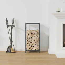 vidaXL Brennholzregal Anthrazit 34x25x70 cm Kaltgewalzter Stahl