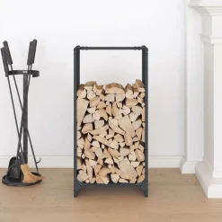 vidaXL Brennholzregal Anthrazit 40x30x80 cm Kaltgewalzter Stahl