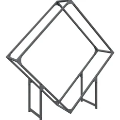 vidaXL Brennholzregal Anthrazit 100x25x100 cm Kaltgewalzter Stahl