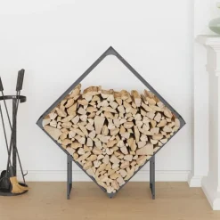 vidaXL Brennholzregal Anthrazit 100x25x100 cm Kaltgewalzter Stahl