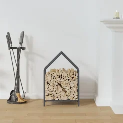 vidaXL Brennholzregal Anthrazit 40x25x60 cm Kaltgewalzter Stahl