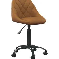 vidaXL Bürostuhl Braun Samt