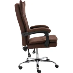 vidaXL Bürostuhl Braun Stoff