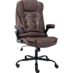 vidaXL Bürostuhl Dunkelbraun Wildleder-Optik