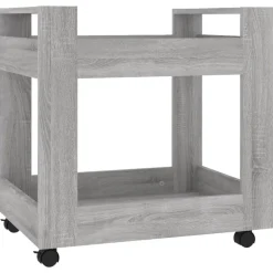 vidaXL Bürowagen Grau Sonoma 60x45x60 cm Holzwerkstoff