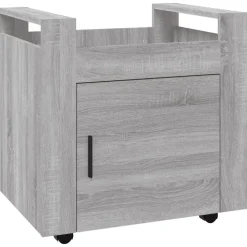 vidaXL Bürowagen Grau Sonoma 60x45x60 cm Holzwerkstoff