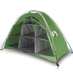 vidaXL Camping-Organizer-Zelt 9 Fächer Grün Wasserdicht