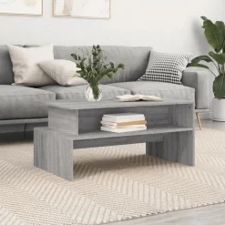 vidaXL Couchtisch Grau Sonoma 90x55x42,5 cm Holzwerkstoff