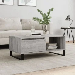 vidaXL Couchtisch Grau Sonoma 90x50x36,5 cm Holzwerkstoff