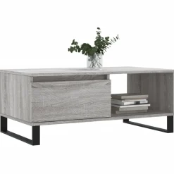 vidaXL Couchtisch Grau Sonoma 90x50x36,5 cm Holzwerkstoff