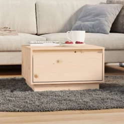vidaXL Couchtisch 55x56x32 cm Massivholz Kiefer