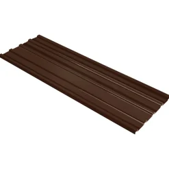 vidaXL Dachpaneel 12 pcs Braun 129 x 45 cm Verzinkter Stahl