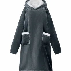vidaXL Decken-Hoodie Marineblau M Fleece und Flanell