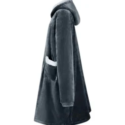 vidaXL Decken-Hoodie Marineblau M Fleece und Flanell