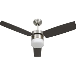 vidaXL Deckenventilator mit Licht und Fernbedienung 108 cm Dunkelbraun