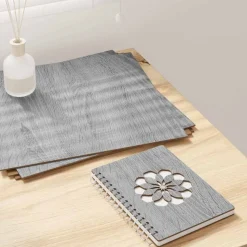 vidaXL Dekoplatten 12 pcs Graues Sonoma 30 x 30 x 0,27 cm
