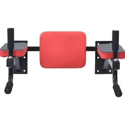 VidaXL Dip Station Schwarz und Rot 72,5 x 70 x 31 cm