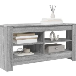 vidaXL EckTVSchrank Graues Sonoma 102 x 40,5 x 45 cm Holzwerkstoff