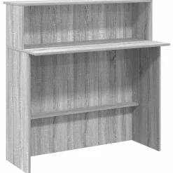 vidaXL Empfangstheke Grau Sonoma 100x50x103,5 cm Holzwerkstoff