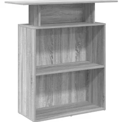vidaXL Empfangstheke Grau Sonoma 100x40x104 cm Holzwerkstoff