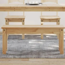 vidaXL Essbank PANAMA 105x30x45 cm Massivholz Kiefer