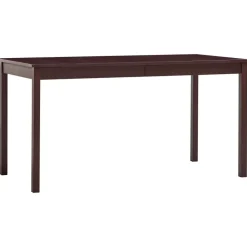 vidaXL Esstisch Dunkelbraun 140 x 70 x 73 cm Kiefernholz
