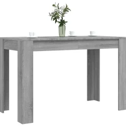 vidaXL Esstisch Grau Sonoma 120x60x76 cm Holzwerkstoff