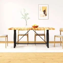 vidaXL Esstisch Raues Massives Mangoholz 180 cm
