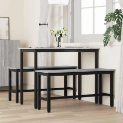 vidaXL Esstischbank Graues Sonoma 100 x 32,5 x 48,5 cm