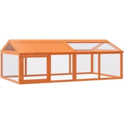vidaXL Freilaufgehege Braun 200x112,5x74 cm Massivholz Kiefer