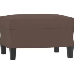 vidaXL Fußhocker Braun 60x50x41 cm Kunstleder