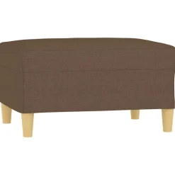 vidaXL Fußhocker Braun 70x55x41 cm Stoff