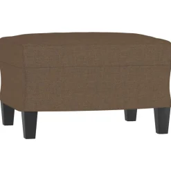 vidaXL Fußhocker Braun 60x50x41 cm Stoff