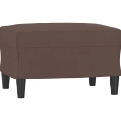 vidaXL Fußhocker Braun 60x50x41 cm Kunstleder