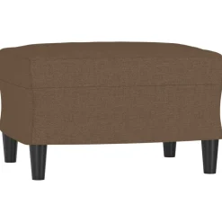 vidaXL Fußhocker Braun 60x50x41 cm Stoff