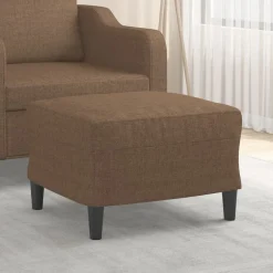 vidaXL Fußhocker Braun 60x50x41 cm Stoff