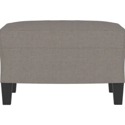vidaXL Fußhocker Taupe 60x50x41 cm Stoff