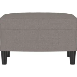 vidaXL Fußhocker Taupe 60x50x41 cm Stoff