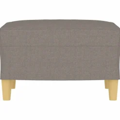 vidaXL Fußhocker Taupe 60x50x41 cm Stoff