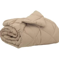 vidaXL Ganzjahresbettdecke Taupe 135 x 200 cm Mikrofaser