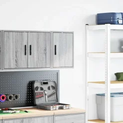 vidaXL Garagen-Wandschrank Grau Sonoma Holzwerkstoff