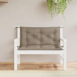 vidaXL Gartenbank-Auflagen 2 Stk. Taupe 100x50x7 cm Oxford-Gewebe