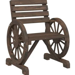 vidaXL Gartenstuhl 58x58x78,5 cm Massivholz Tanne